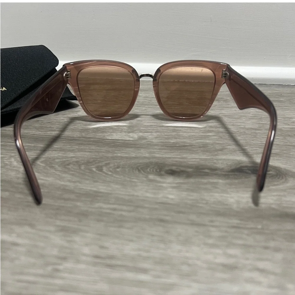 Dolce & Gabbana Women's Brown‎ Acetate Square Butterfly Frame Sunglasses DG4394